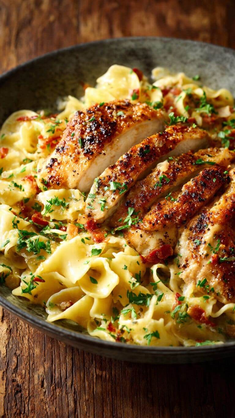 Savory One-Pan Chicken with Buttered Noodles