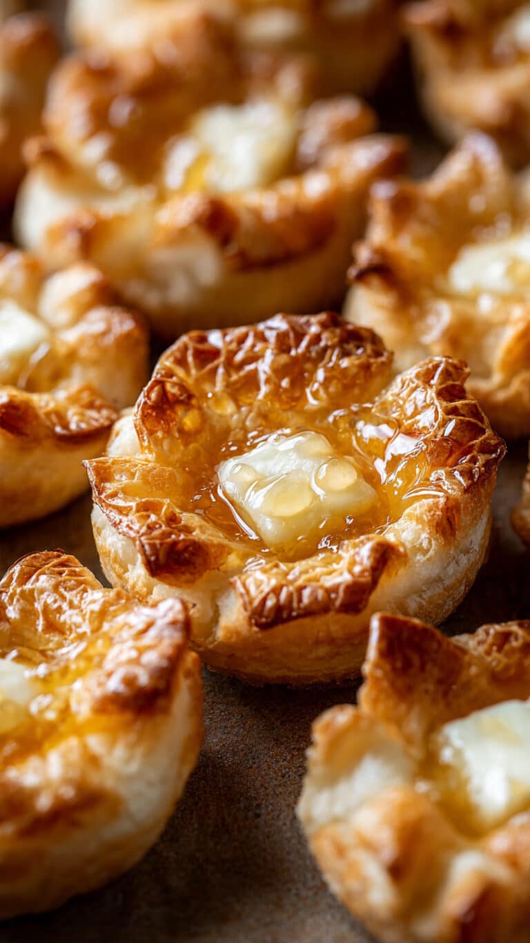 Pumpkin Spice Hot Honey Brie Bites