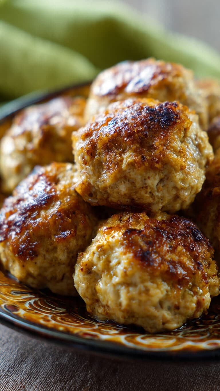 Easy Baked Chicken Meatballs
