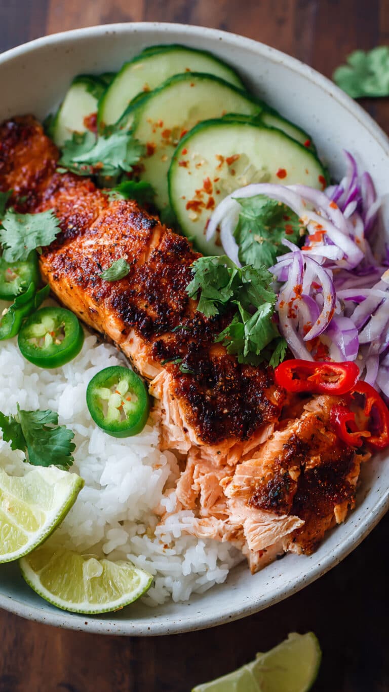 Chili Lime Salmon Bowls
