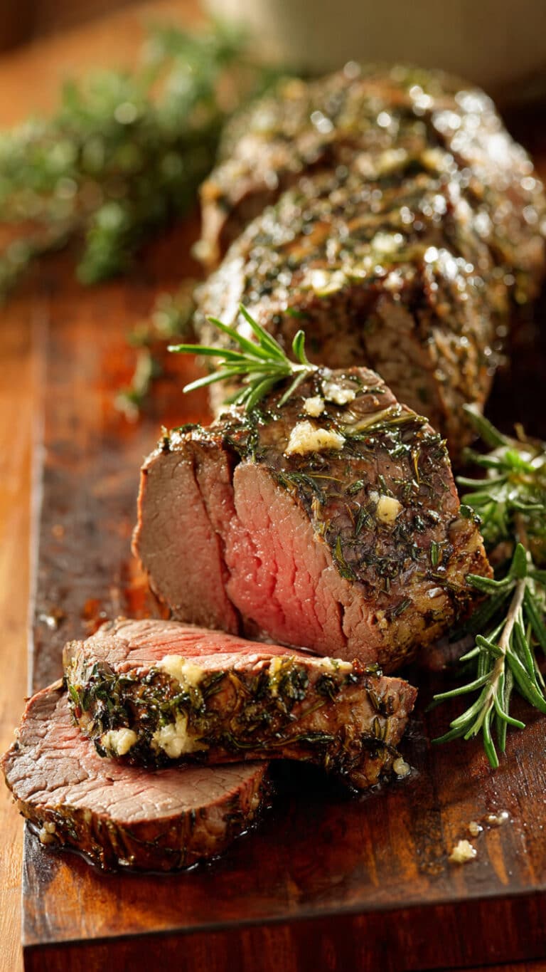 Herb Butter Beef Tenderloin Roast