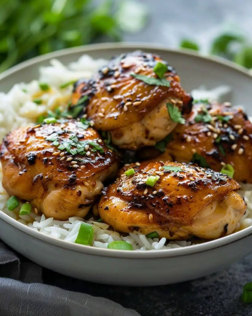 Spicy Maple Chicken With Coconut Rice