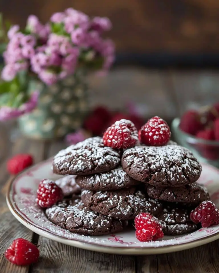 Chocolate Raspberry Crinkles