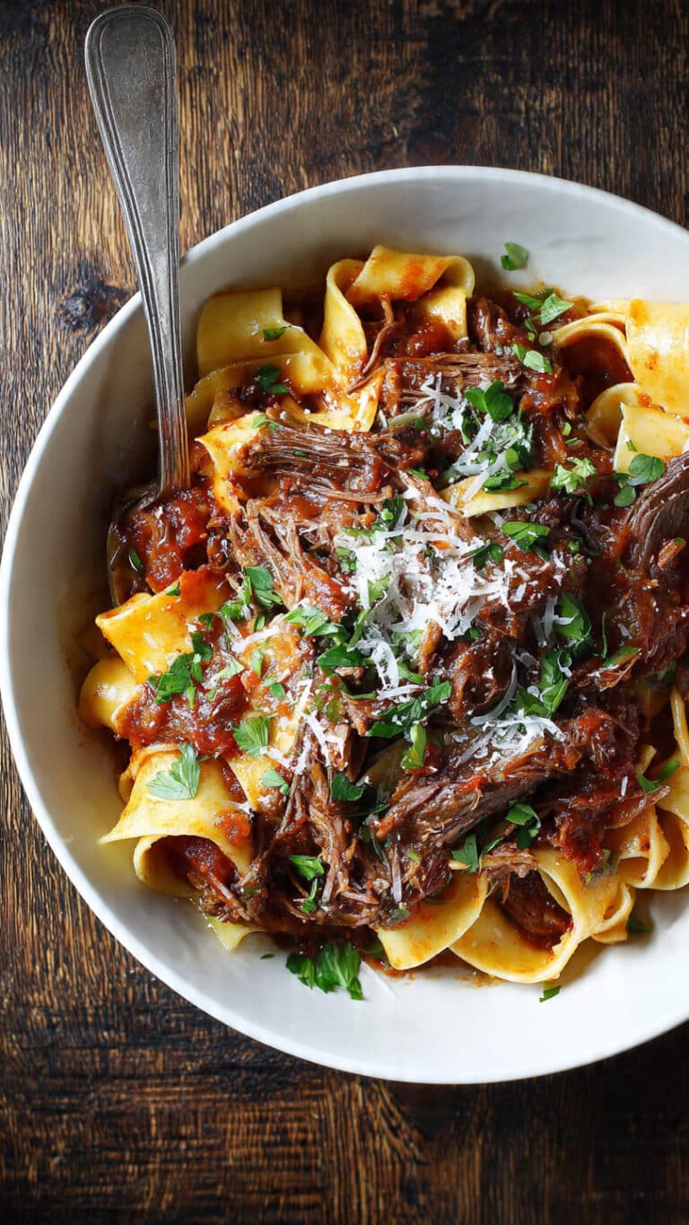 Dutch Oven Short Rib Ragu with Pappardelle