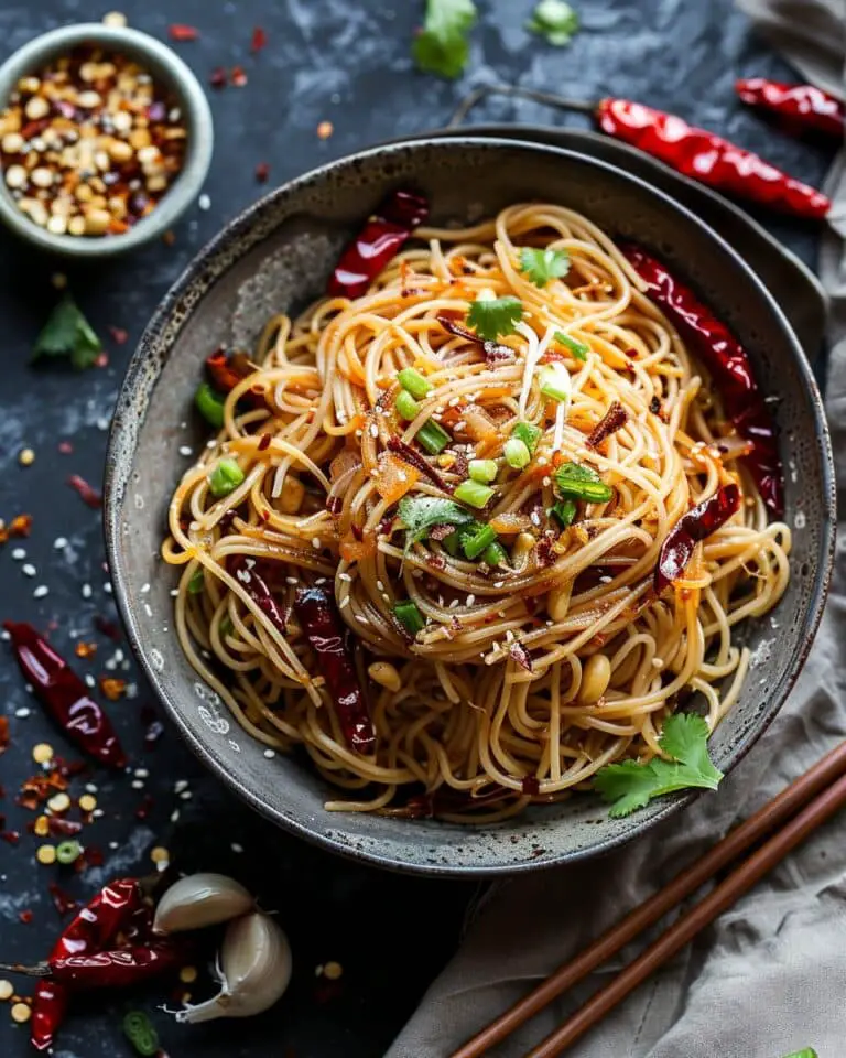 Spicy Garlic Chilli Noodles