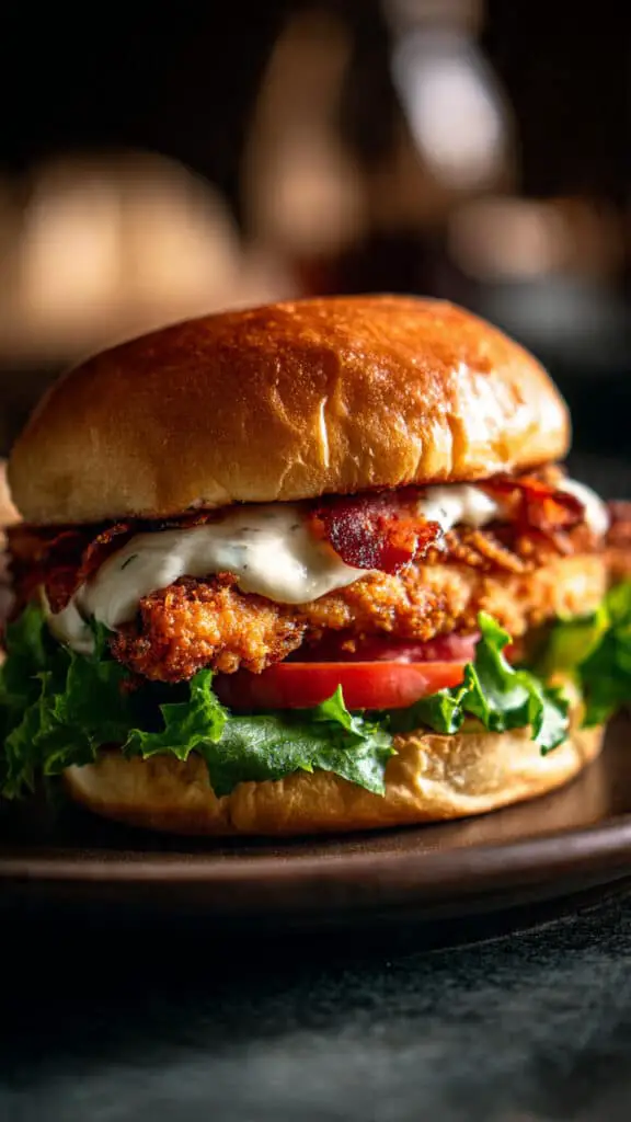 Crispy Chicken Caesar Sandwich