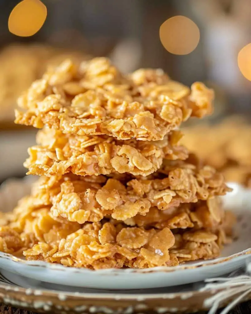 Peanut Butter Cornflake Cookies