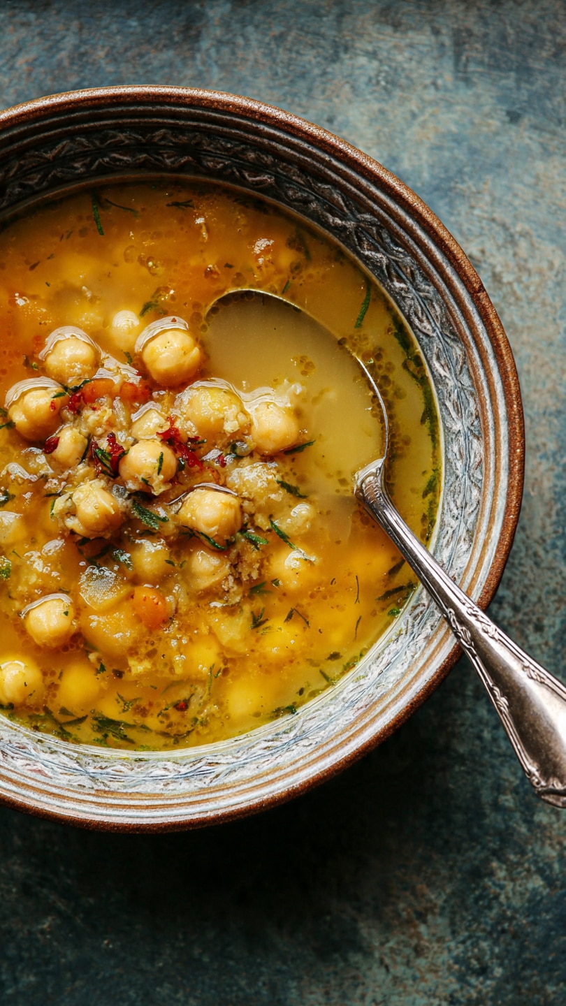 Best Garlic Chickpea Soup