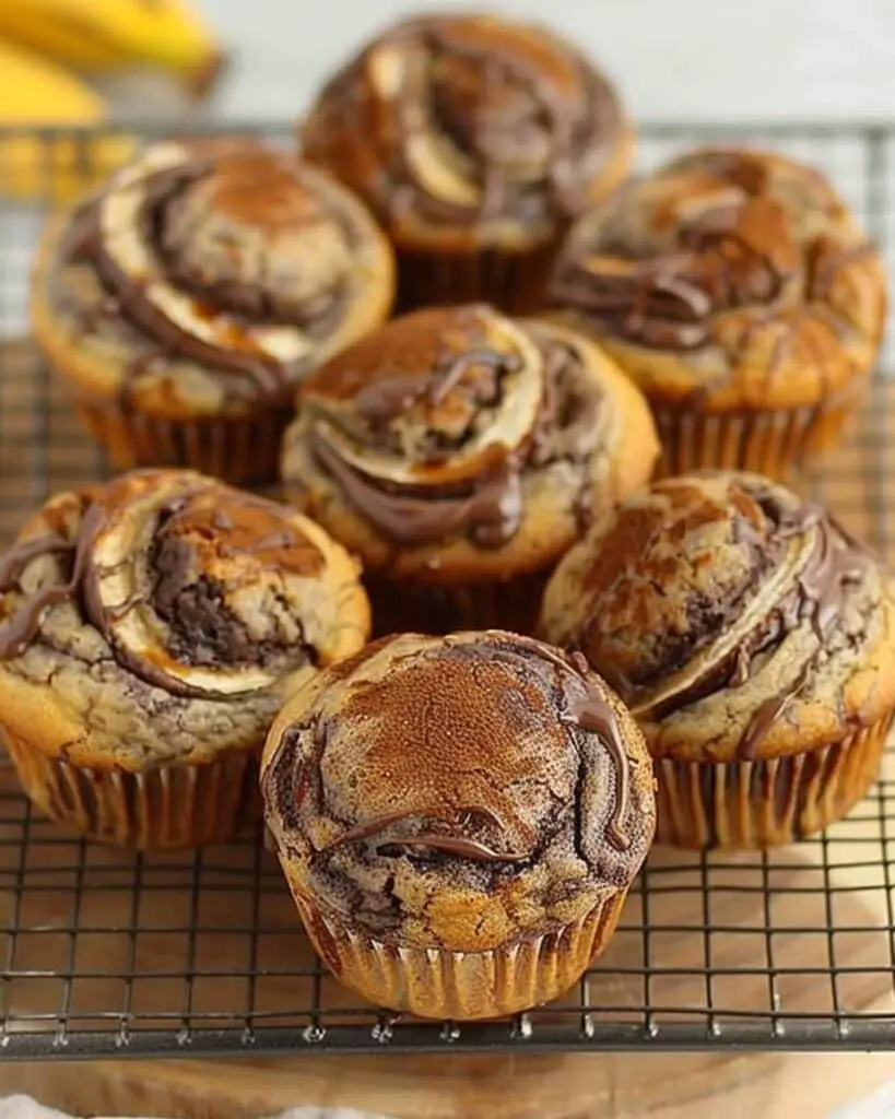 Nutella Banana Swirl Muffins