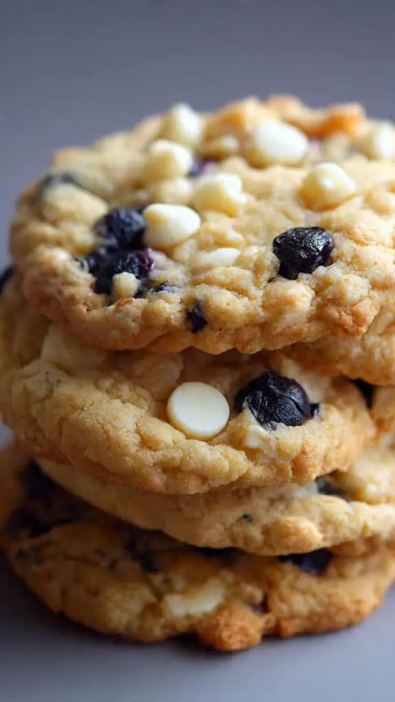 Bakery-Style Blueberry White Chocolate Chip Cookies