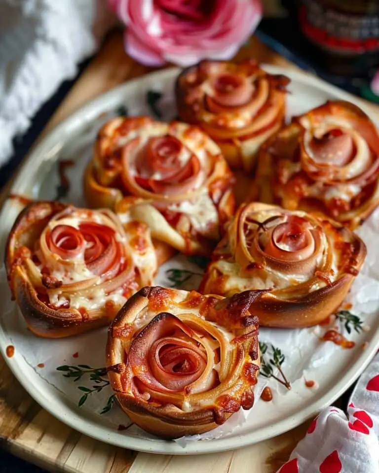 Easy Pizza Roses