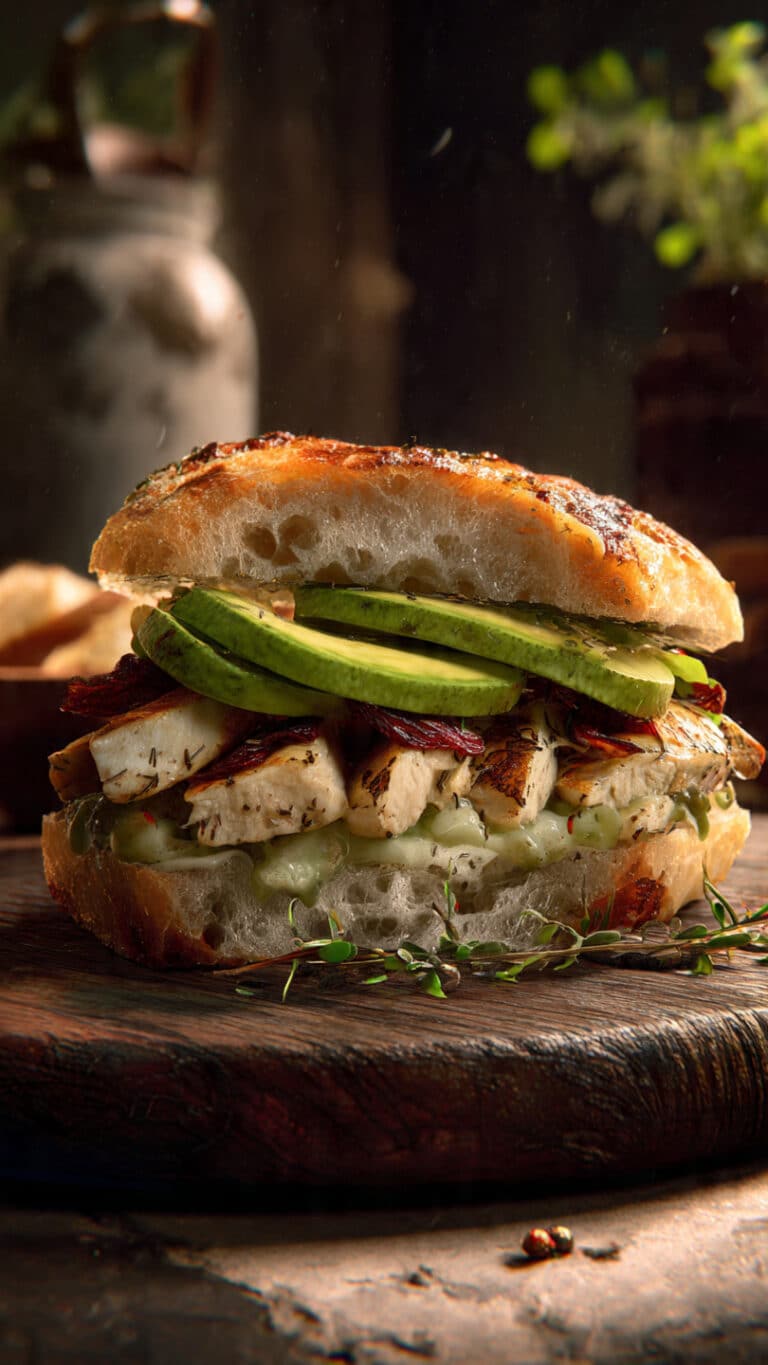 Chicken Avocado Melt Sandwich