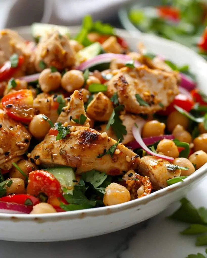 Protein-Packed Chickpea Chicken Salad