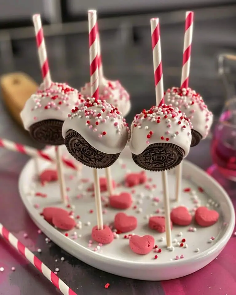 Pinky Oreo Pops