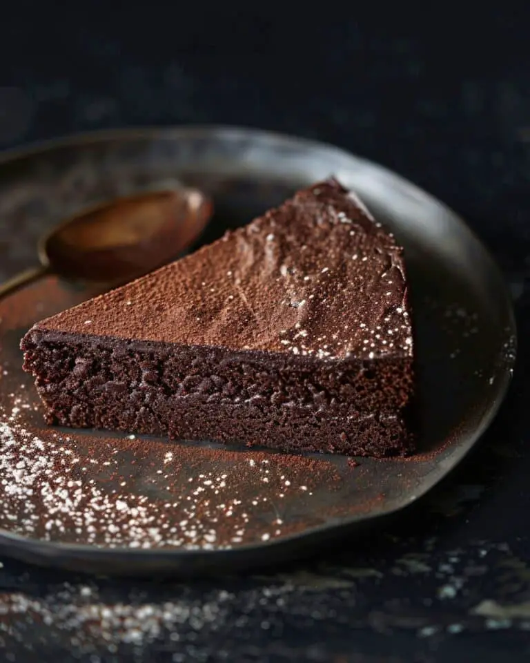 3-Ingredient Flourless Chocolate Cake