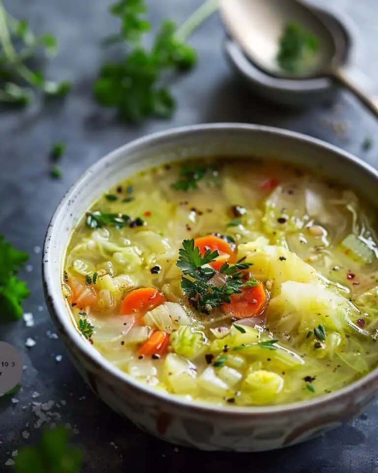 Healing Garlicky Cabbage Soup