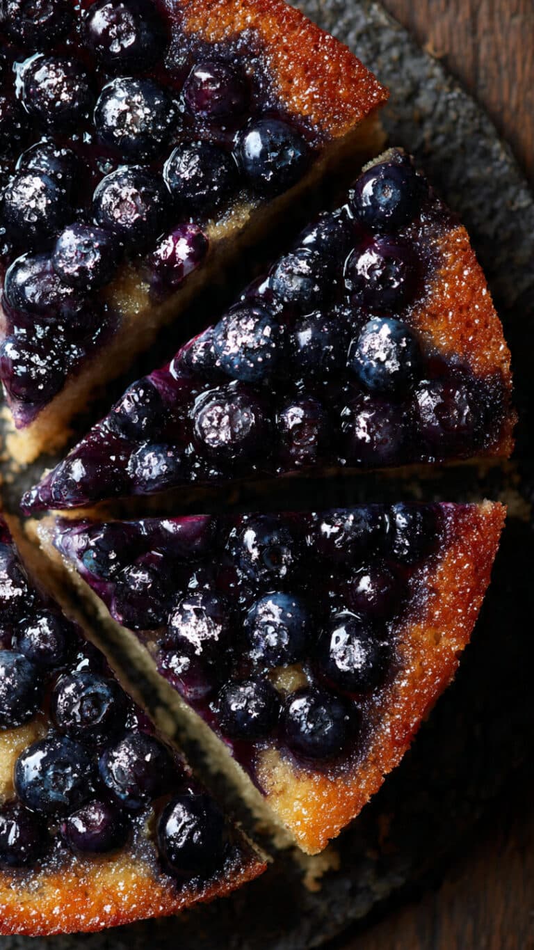 Juicy Blueberry Upside Down Cake