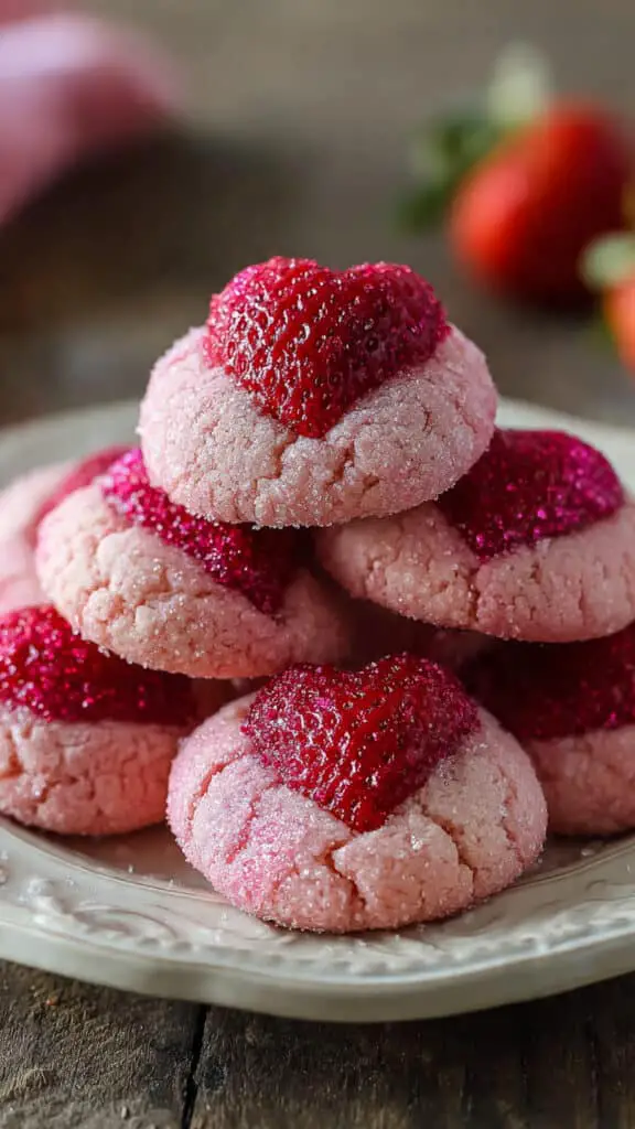 Strawberry Kiss Cookies