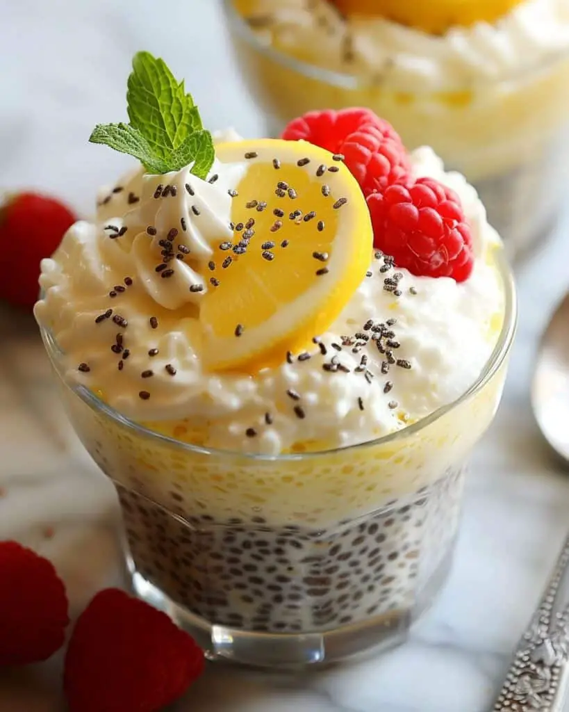 Yummy Lemon Cream Chia Pudding