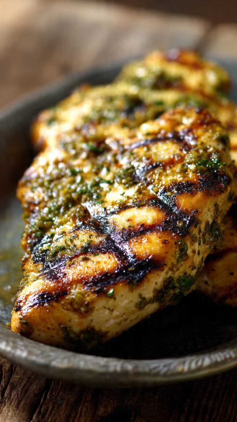 Grilled Salsa Verde Pepper Jack Chicken