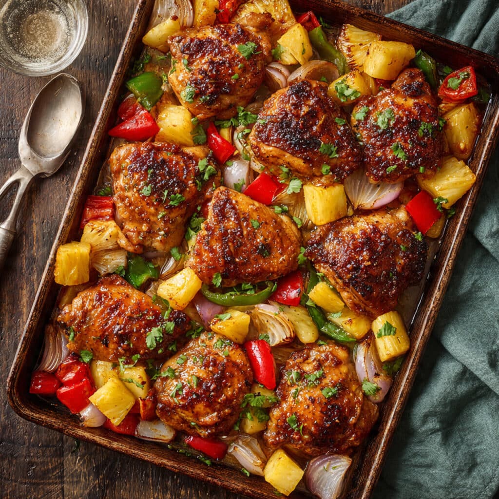 Hawaiian Chicken Sheet Pan