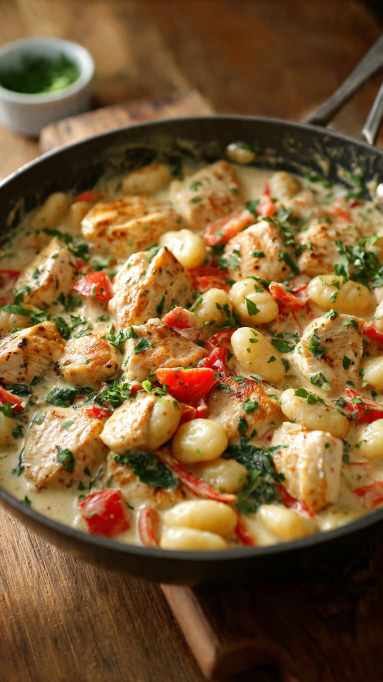One-Pan Creamy Chicken & Gnocchi