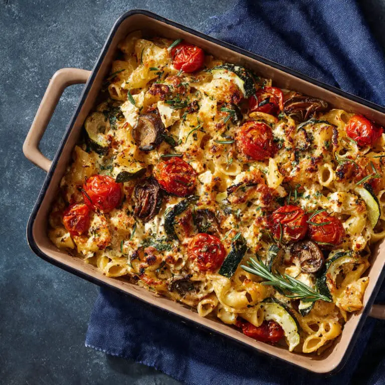 Healthy Baked Feta Pasta with Vegetables
