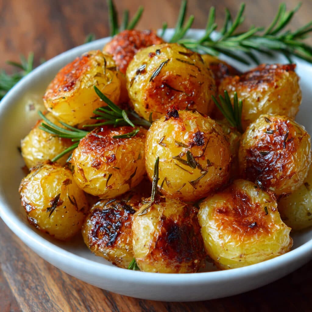 Crispy Rosemary Roasted Baby Potatoes