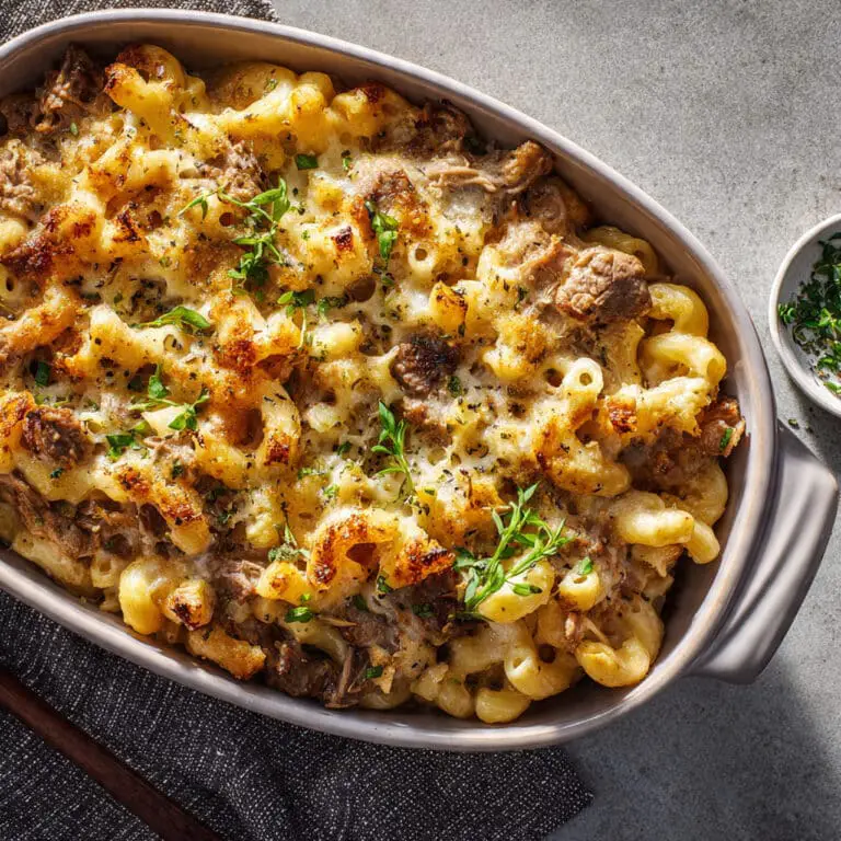 Easy High-Protein Philly Cheesesteak Mac