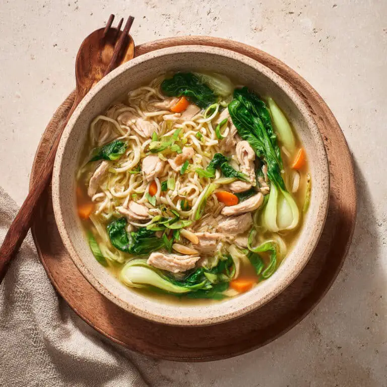 Classic Ginger Garlic Chicken Noodle Soup