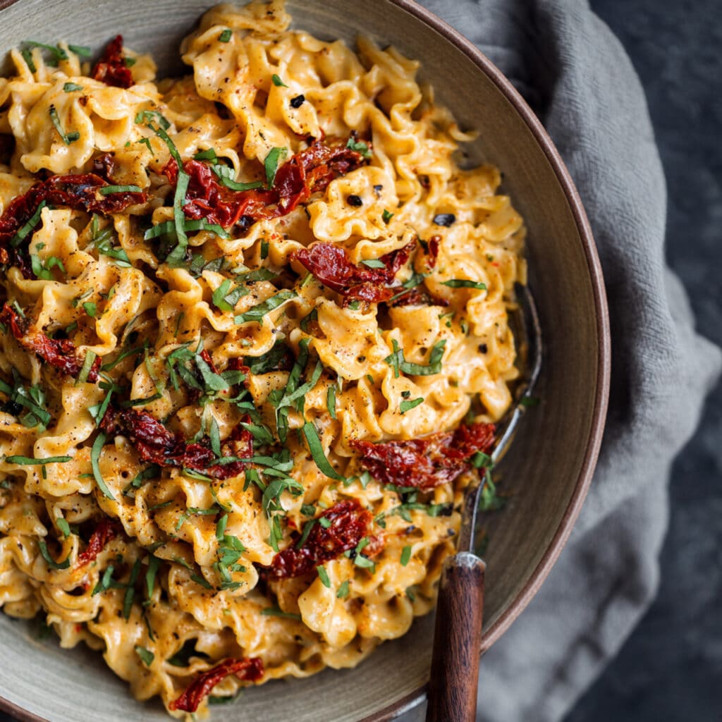 Creamy Sun-Dried Tomato Vegan Pasta