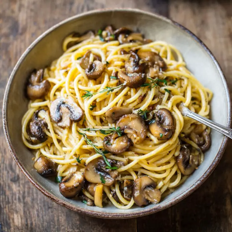Brown Butter Mushroom Pasta