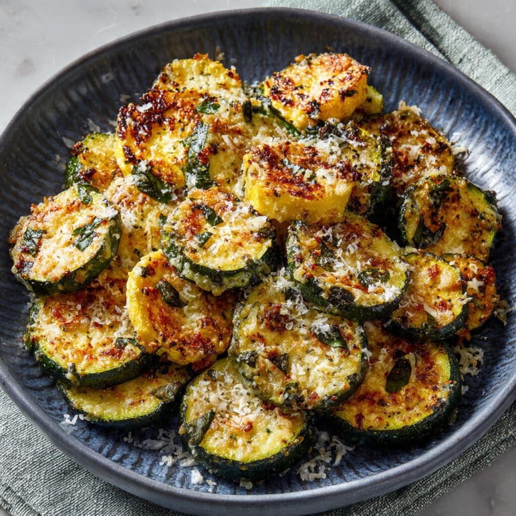 Parmesan Roasted Zucchini and Squash