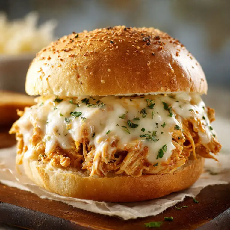 Easy Chicken Alfredo Sloppy Joes