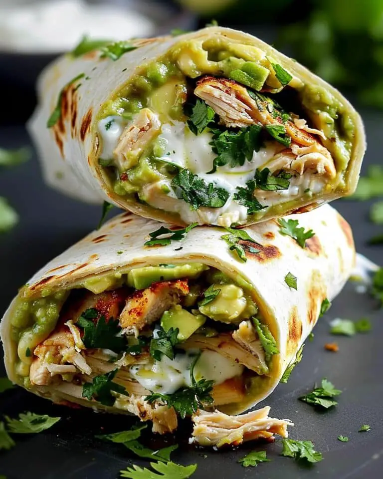 Chicken and Avocado Burritos with Fresh Herbs