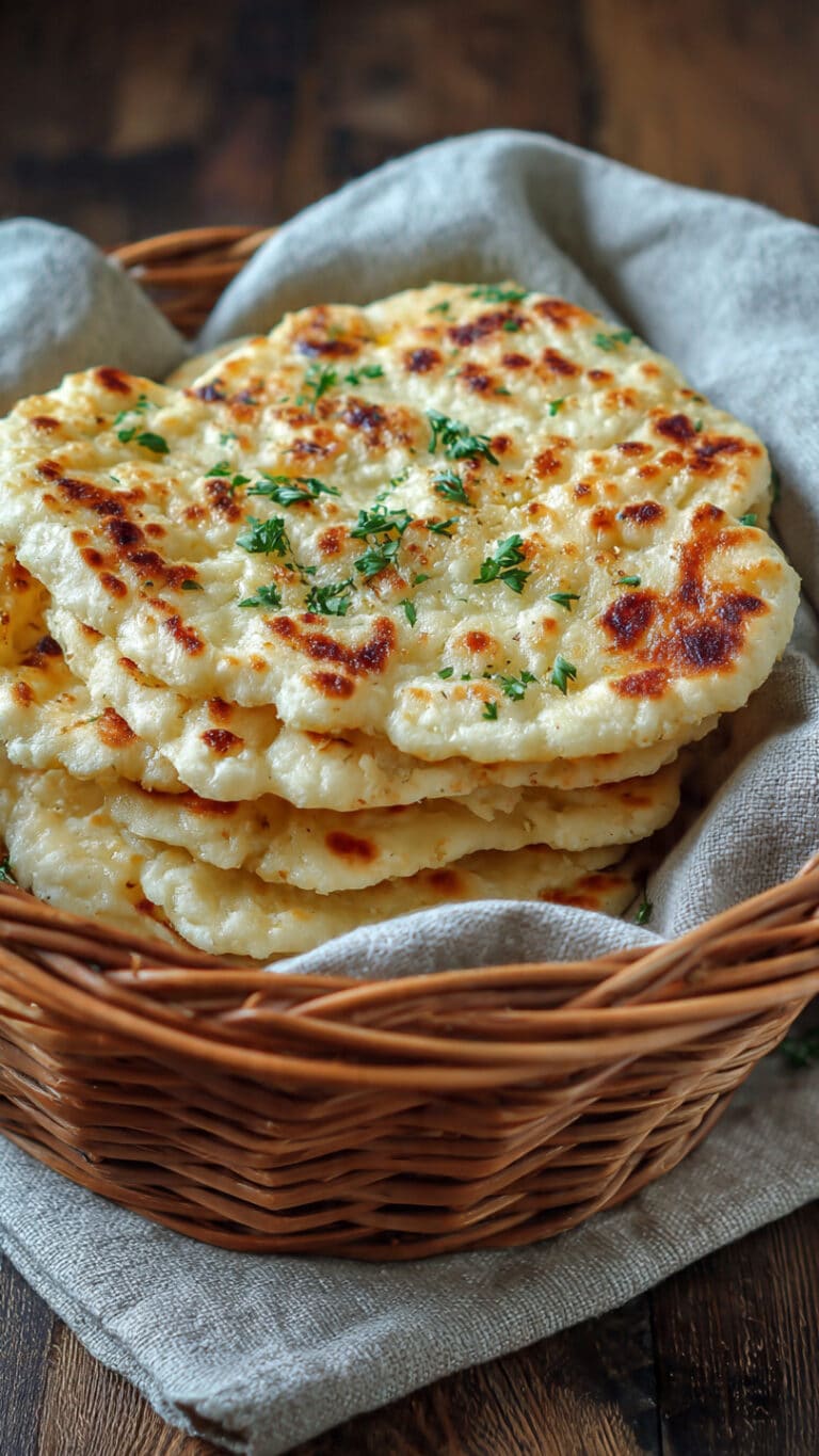 Simple 2 Ingredient Greek Yogurt Naan