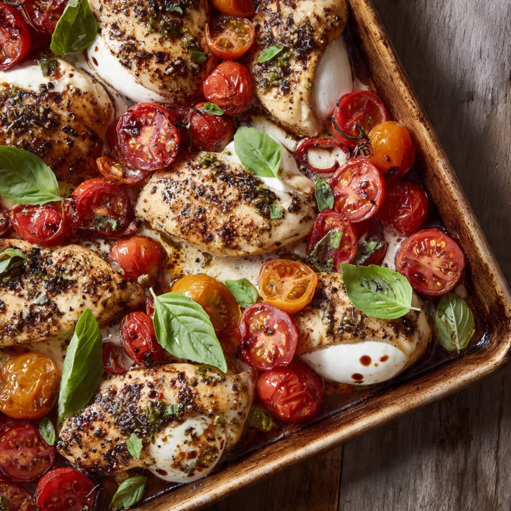 Sheet Pan Caprese Chicken
