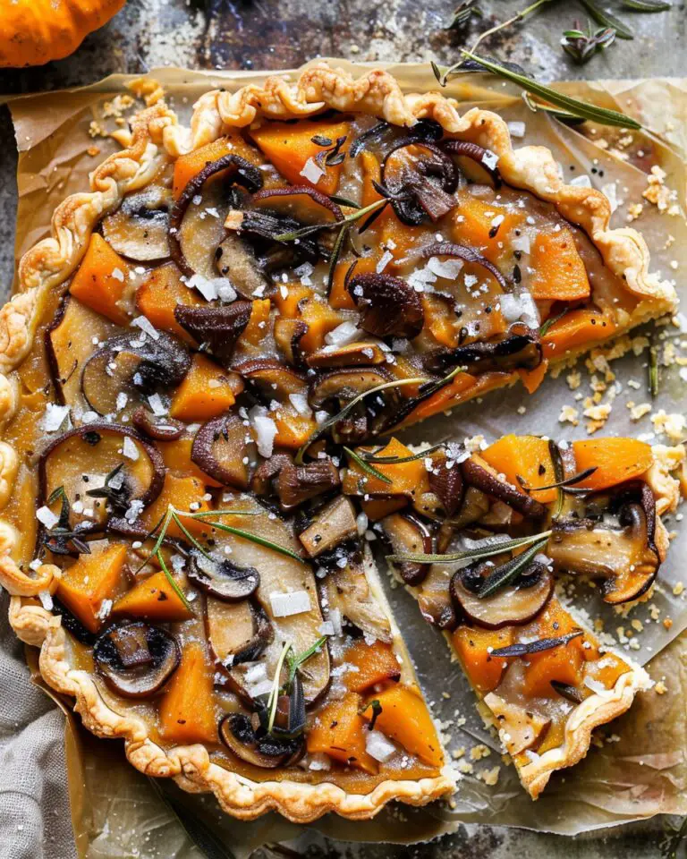 Butternut Squash & Mushroom Tart