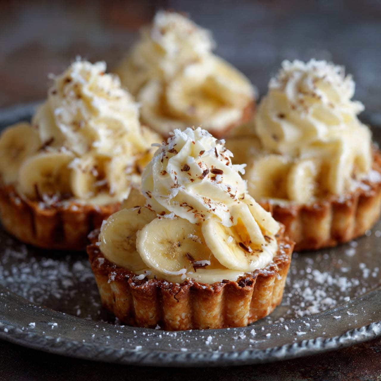 Mini Banana Cream Tartlets