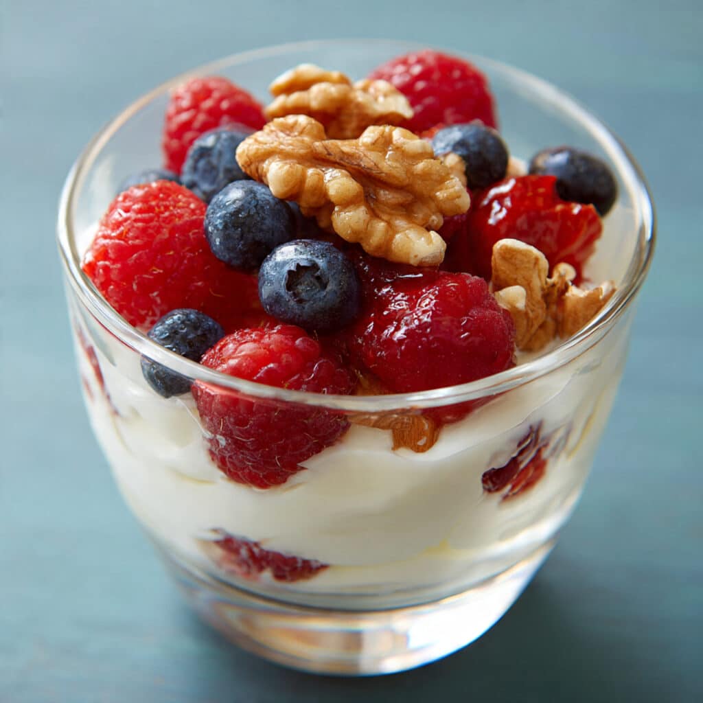 Yogurt with Berries and Nuts
