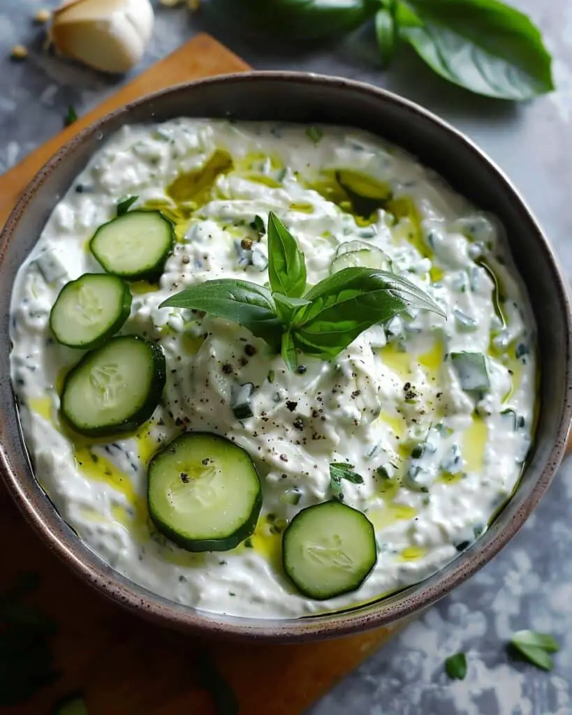 TZATZIKI – Greek Yoghurt, Cucumber & Garlic Dip