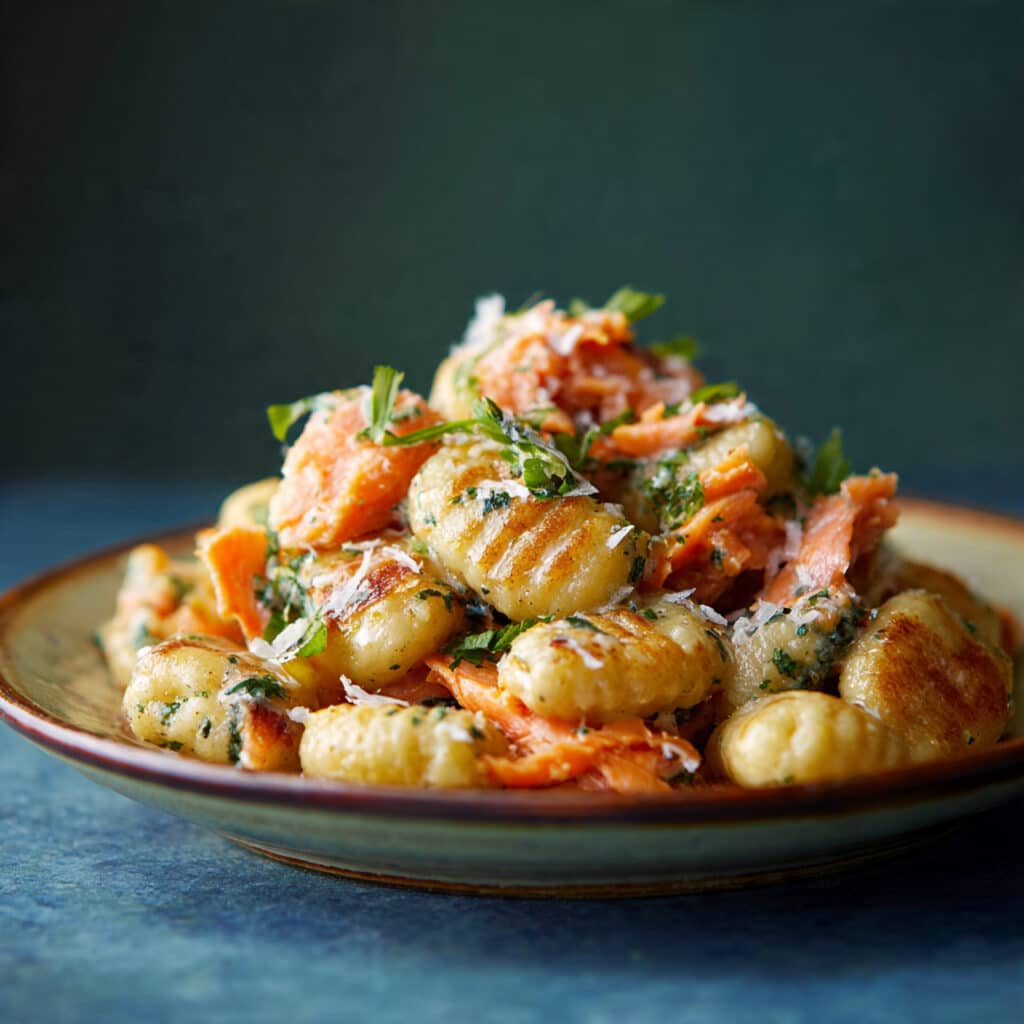 Healthy Smoked Salmon Gnocchi