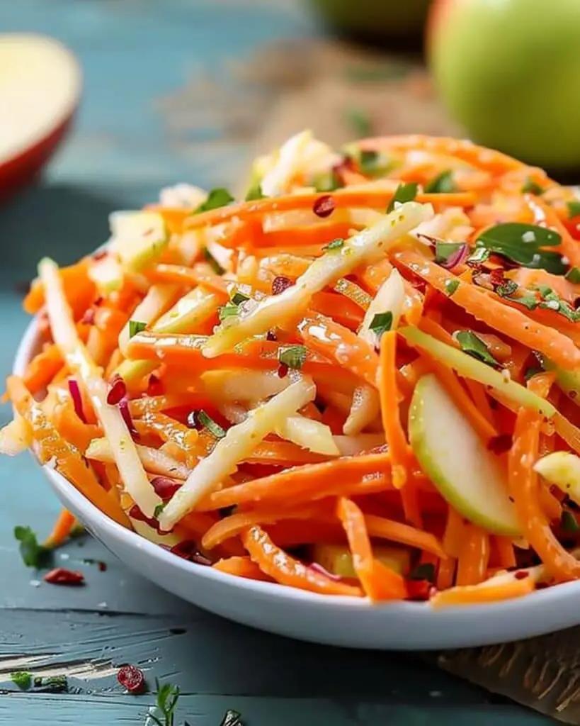 Crunchy Apple & Carrot Salad with Creamy Citrus Dressing