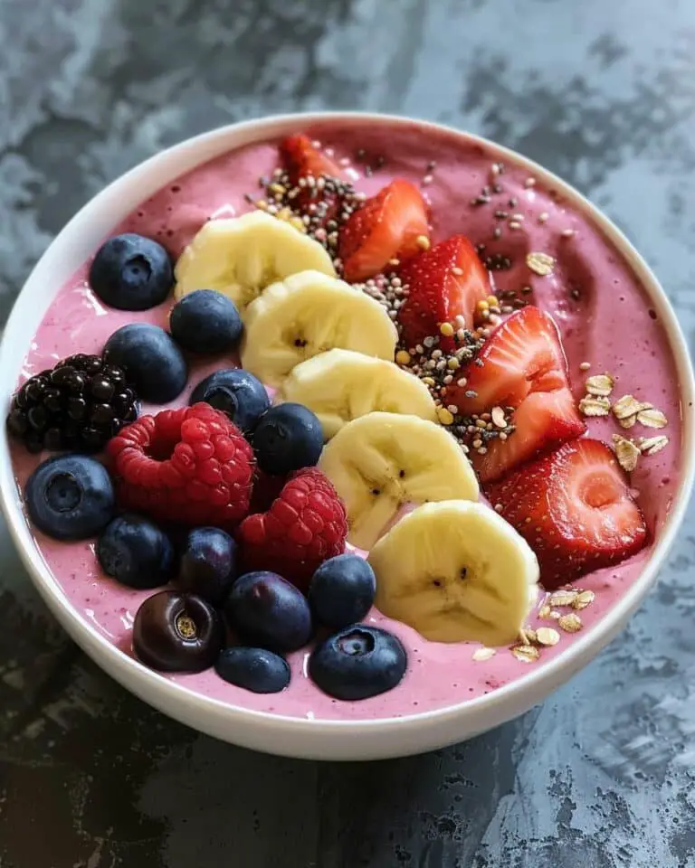 5-Minute Fruit Smoothie Bowl (with Greek Yogurt)