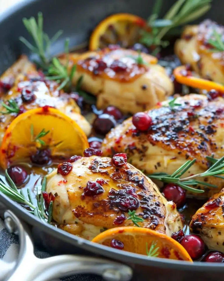 Skillet Cranberry Orange Chicken