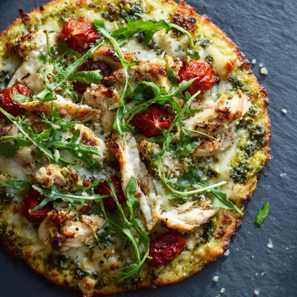 Pesto Chicken Pizza