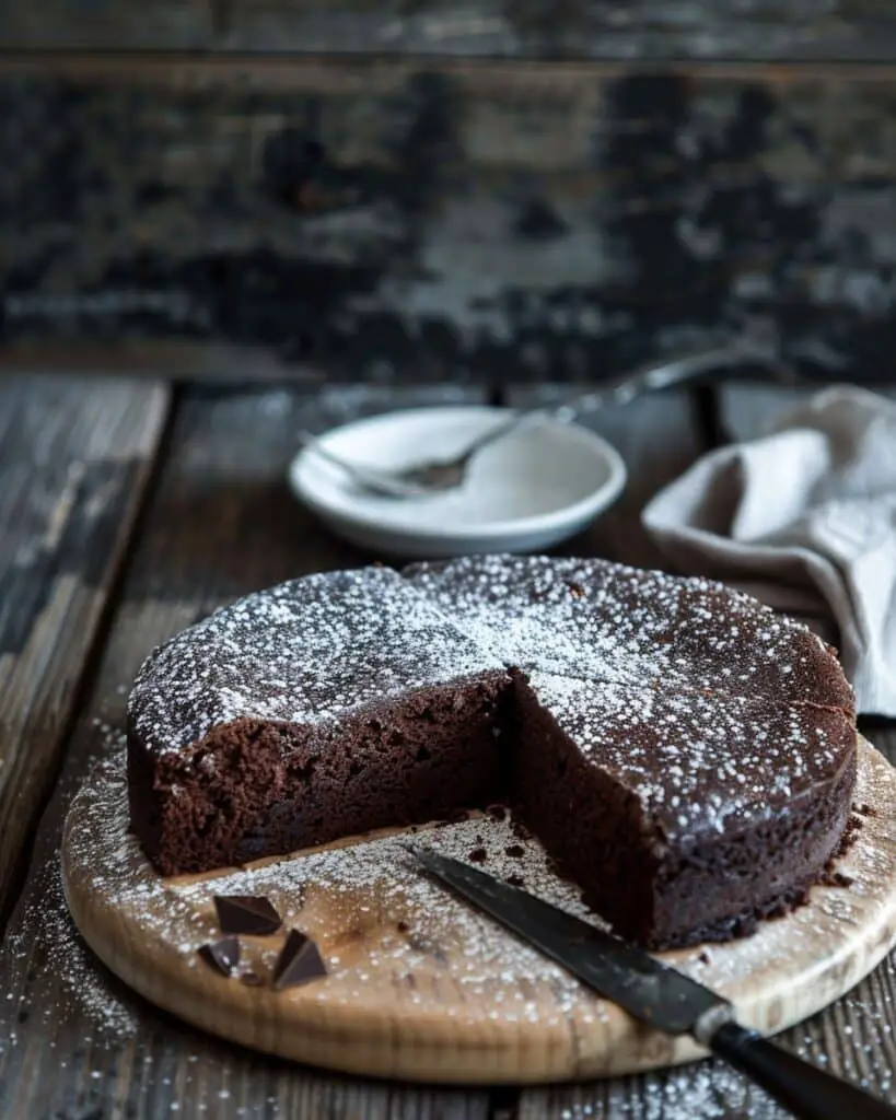 Easy Flourless Chocolate Cake