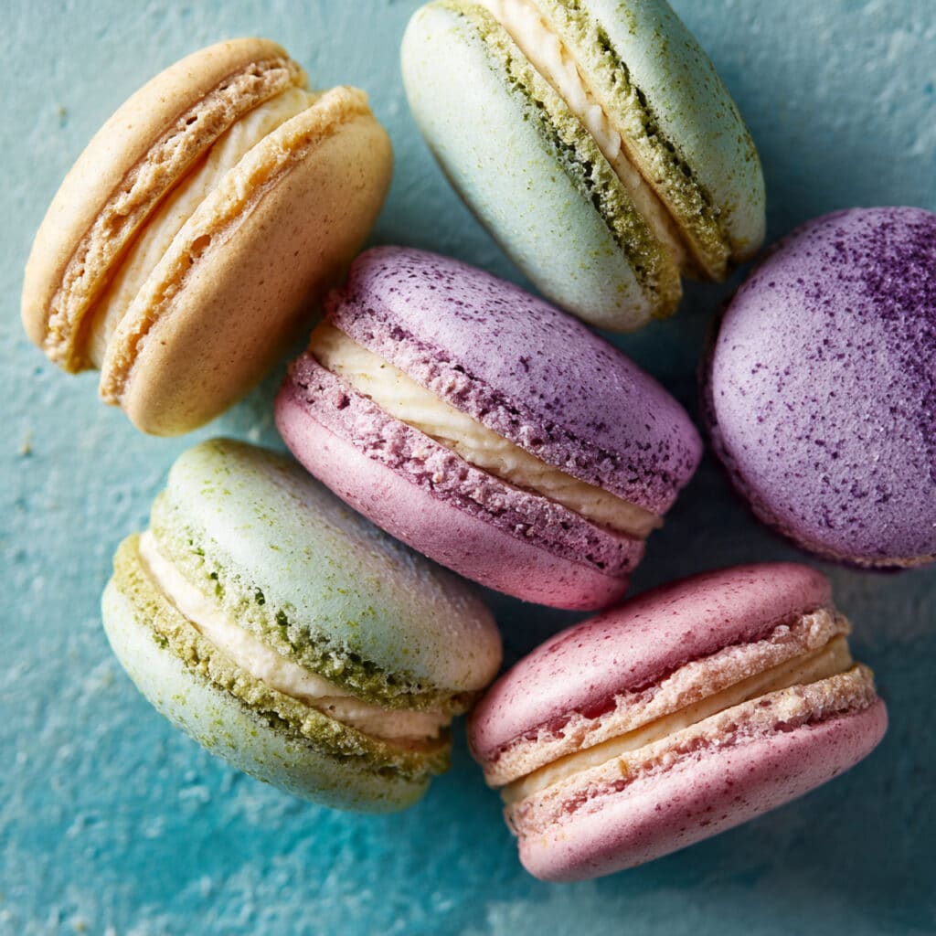 French Macarons with Vanilla Buttercream Filling