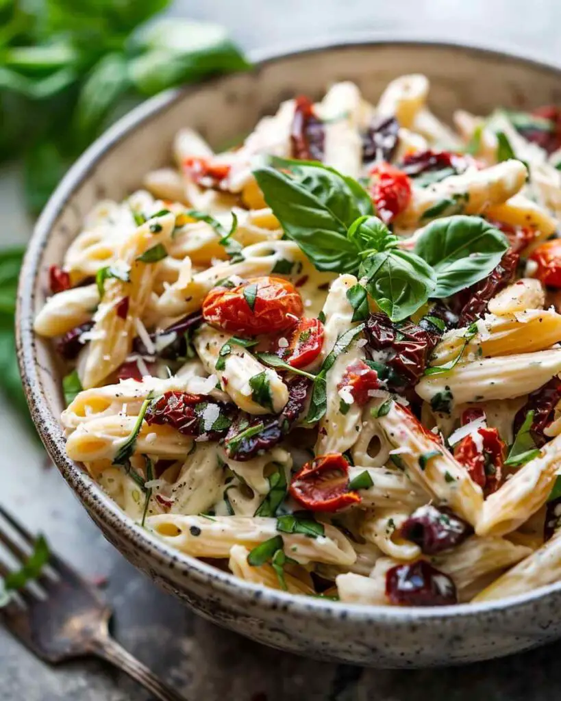 Creamy Tuscan Pasta Salad