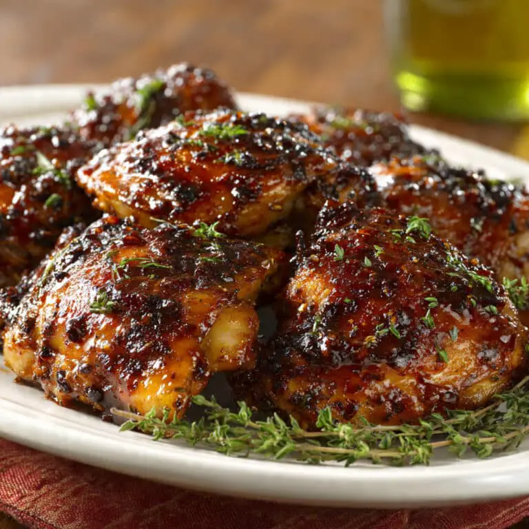 Crockpot Carolina Gold BBQ Chicken Thighs